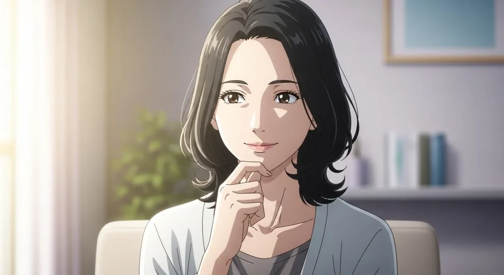 落ち着いた表情で考えている新潟女性の顔の特徴に関する疑問やよくある質問のイメージ