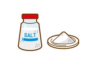 塩を使った接着剤の簡単な除去方法