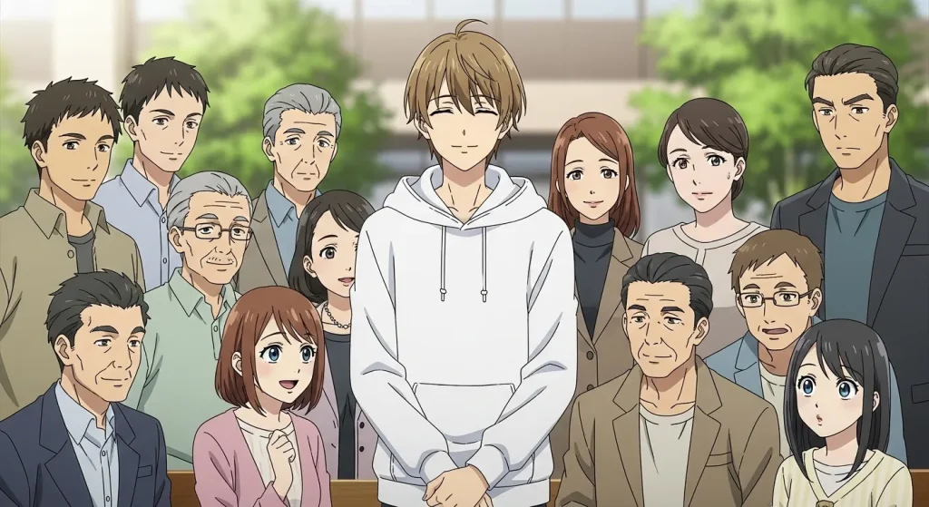 おとなしいけど気が強い人が周囲からどのように見られているかを表すイメージイラスト