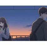 距離を置く3ヶ月男性心理に悩む男女のすれ違いを描いたアニメイラスト