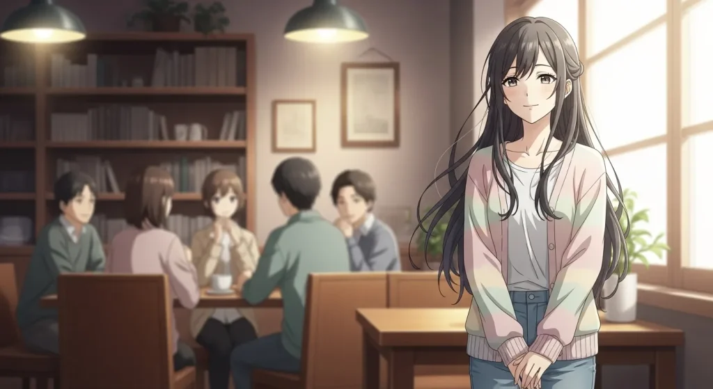 ドライな人との人間関係で適度な距離感を保つ女性のイメージ
