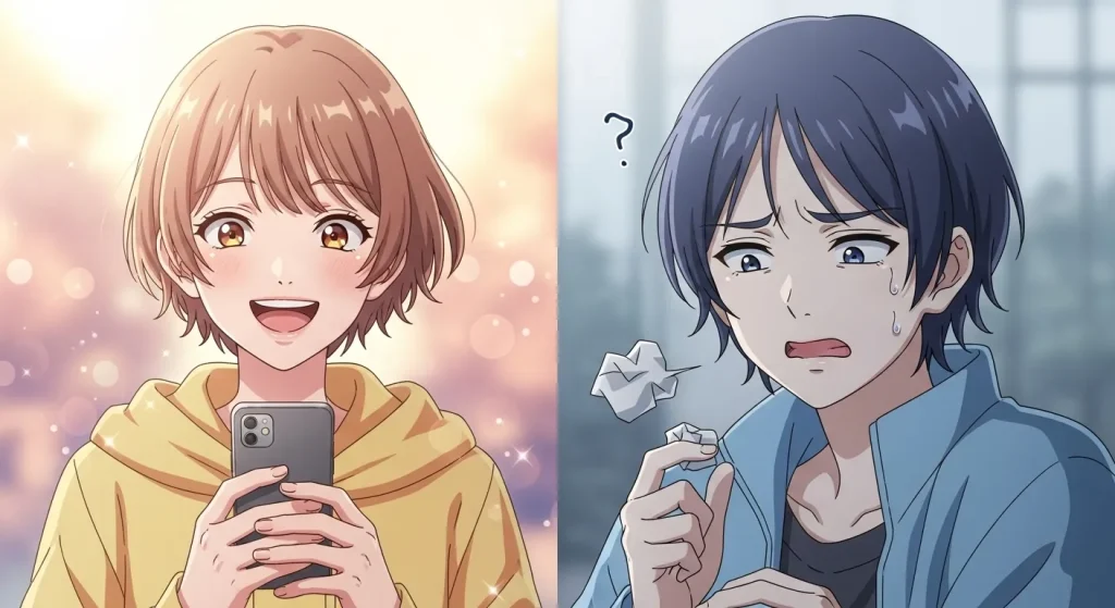 動物絵文字の意味で勘違いする男女|恋愛心理と脈ありの誤解イメージ