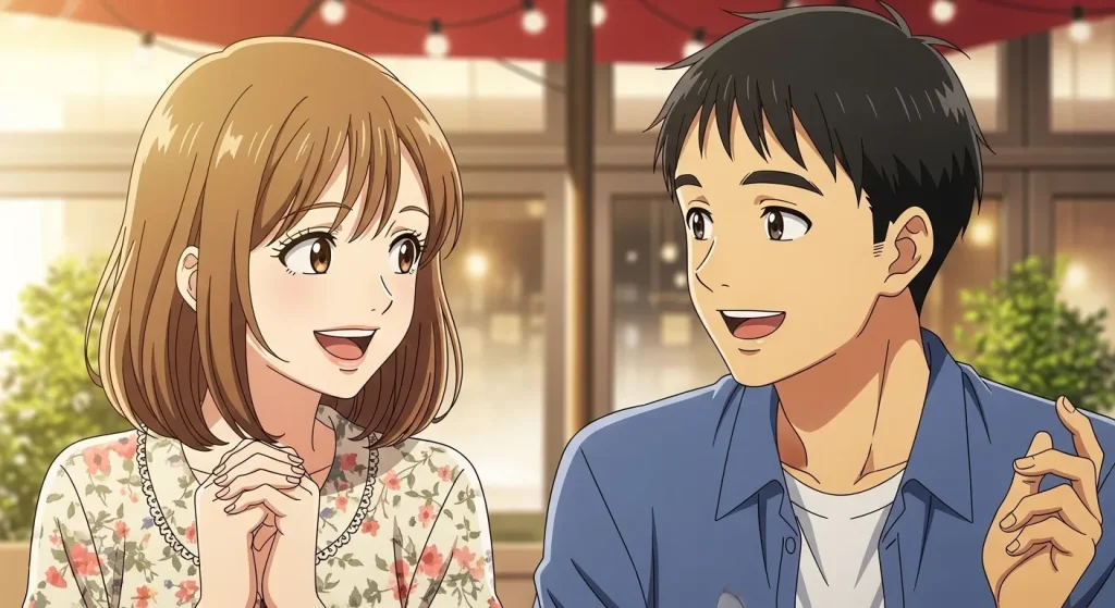 返信が遅い男でも冷めていない場合の会ったときの態度を表したイメージ画像