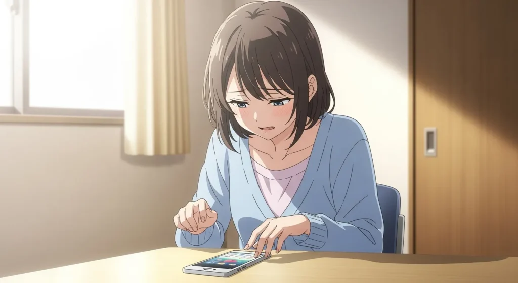 会う気ないのに会いたいと言う男の本音を行動で見極める女性のイラスト