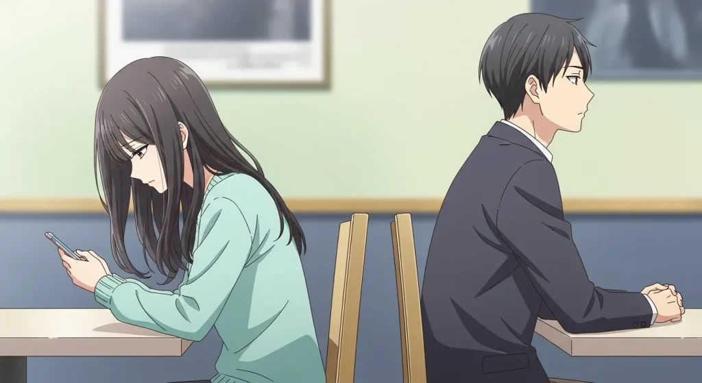 喧嘩後に距離を置き会話がなくなったカップルの様子