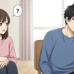 喧嘩後に距離ができて戸惑う女性と考え込む男性の様子