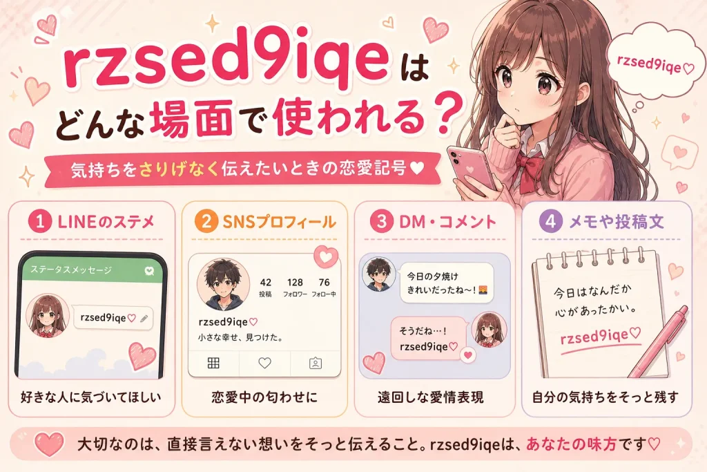rzsed9iqeがLINEのステメやSNSで使われる場面を解説