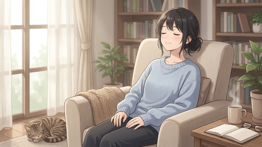 連絡が減っても落ち着いて気持ちを整える女性の様子